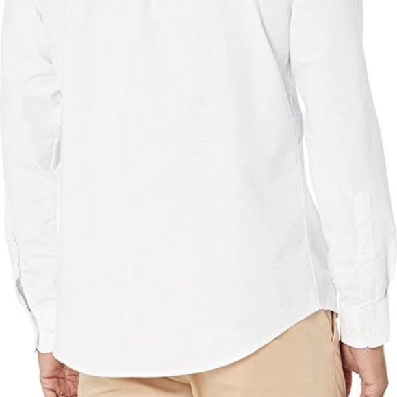 Xl | Essentials mens Slim-Fit | Long-Sleeve Solid Pocket Oxford - Picture 5 of 5